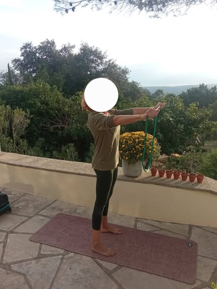 Séance de coaching sur une terrasse